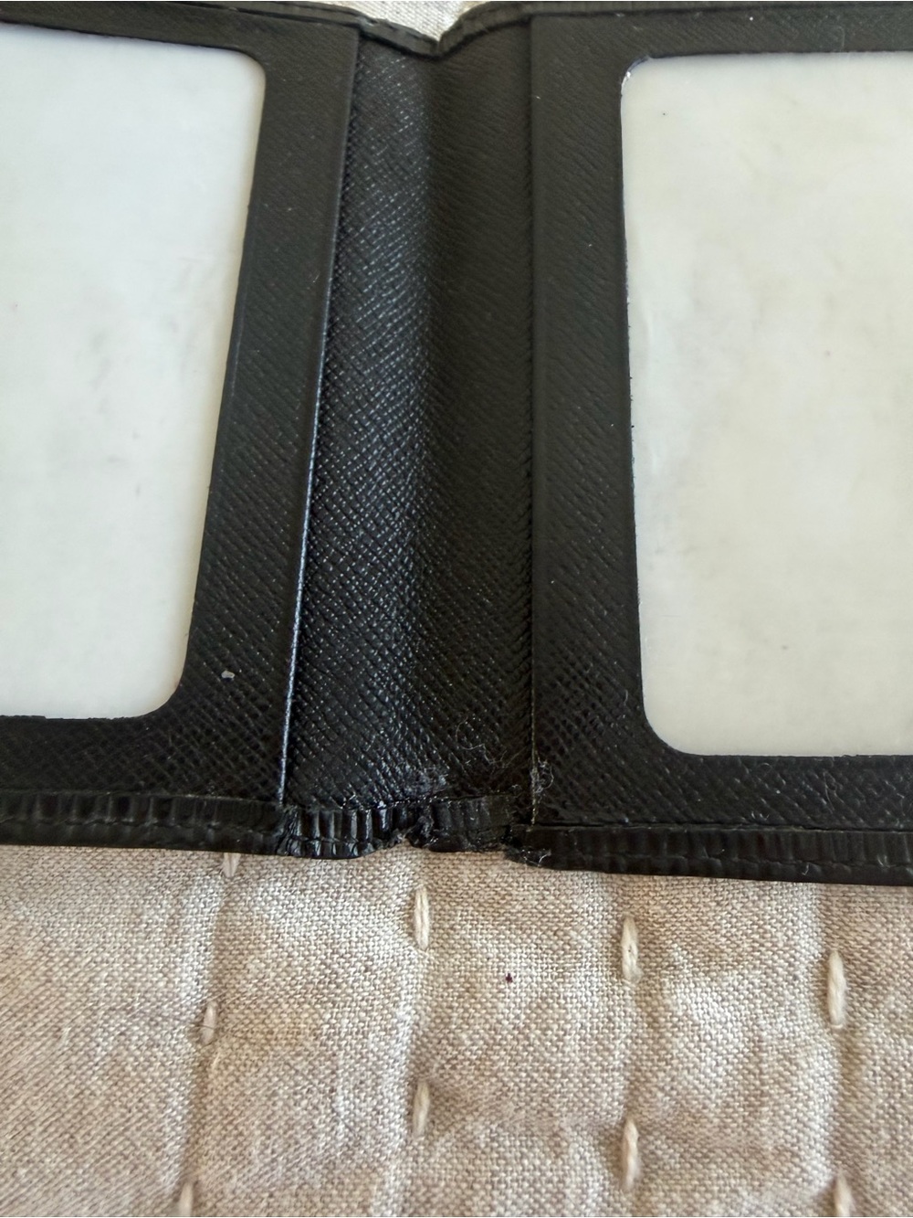 Louis Vuitton Black Epi Leather Card Holder/Wallet - Picture 8 of 13